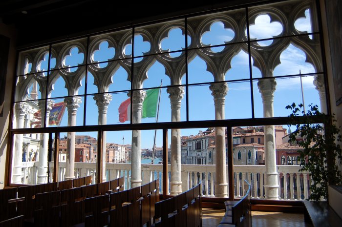 The Mario Baratto Magna Hall in the Ca' Foscari University of Venice